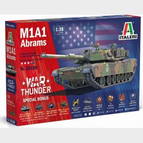 Italeri - M1a1 Abrams War Thunder Byggest - 1:35 - 35108