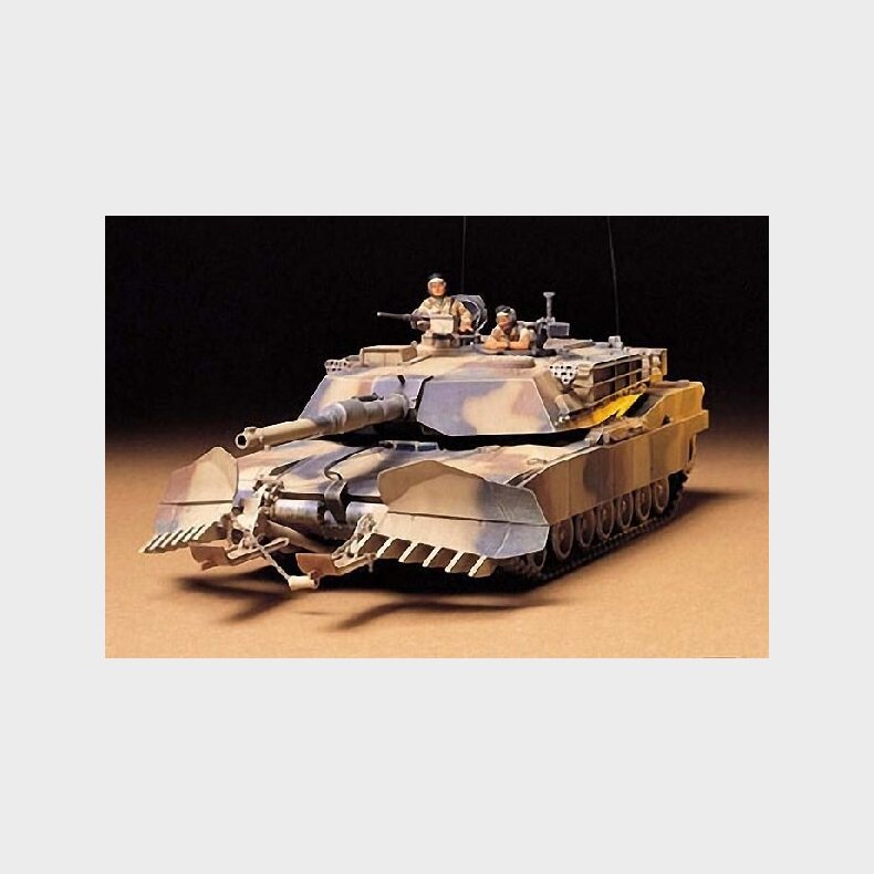 Tamiya - M1a1 Abrams With Mine Plow Byggest - 1:35 - 35158