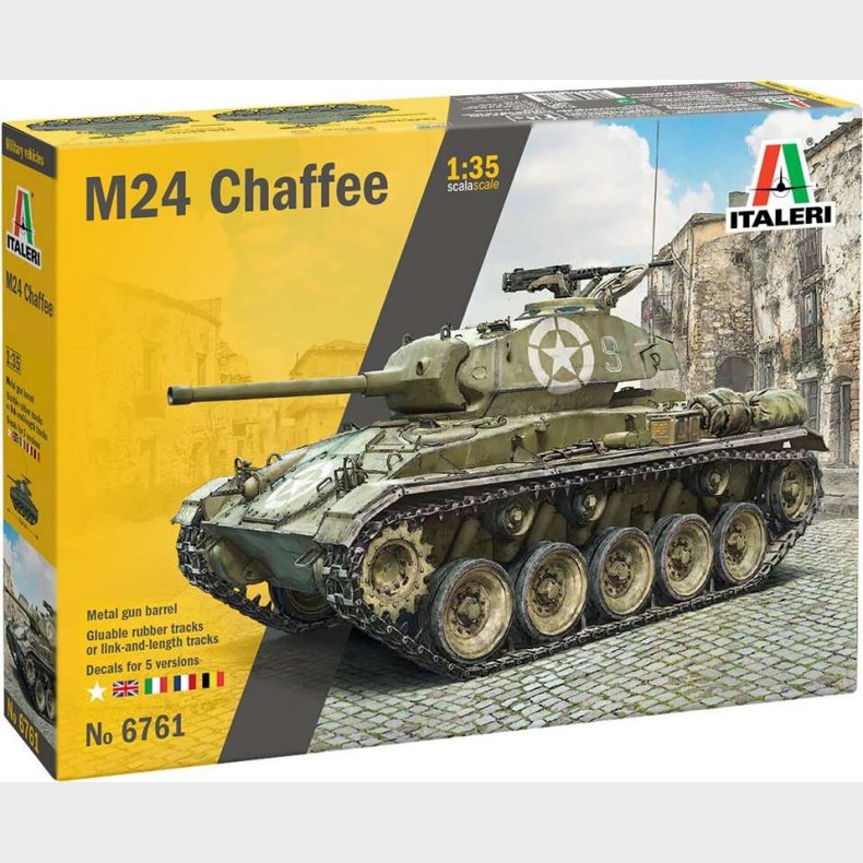Italeri - M24 Chaffee Model Tank Byggest - 1:35 - 6761