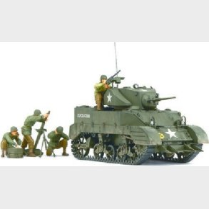 Tamiya - M5a1 Tank Med 4 Model Figurer Byggest - 1:35 - 35313