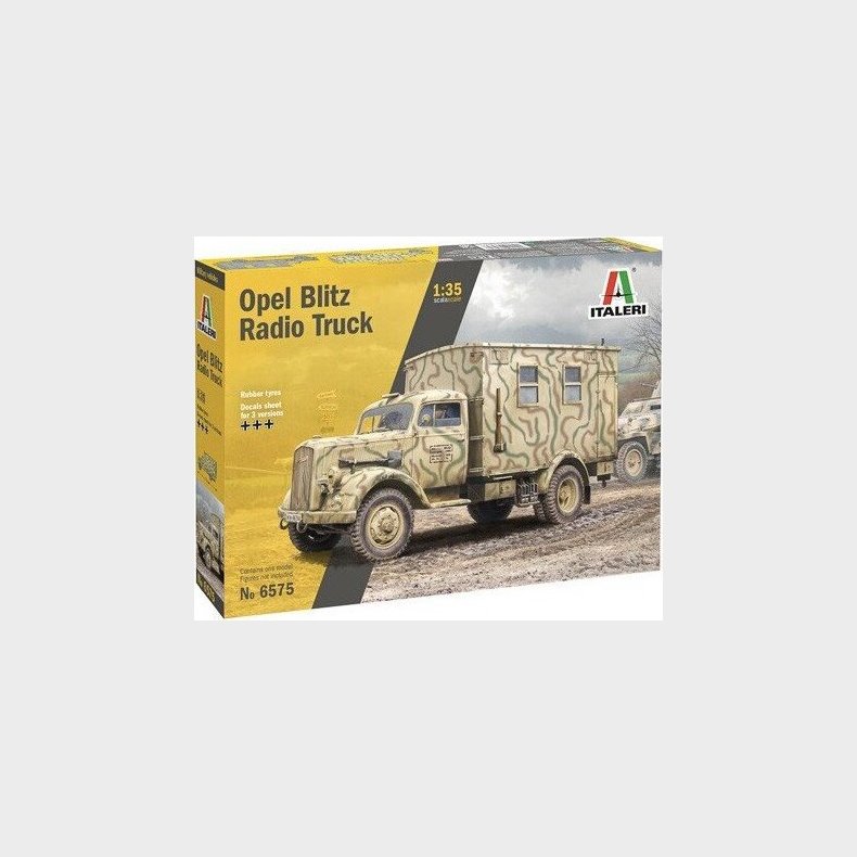 Italeri - Opel Blitz Radio Truck - Lastbil Bygges�t - 1:35 - 6575