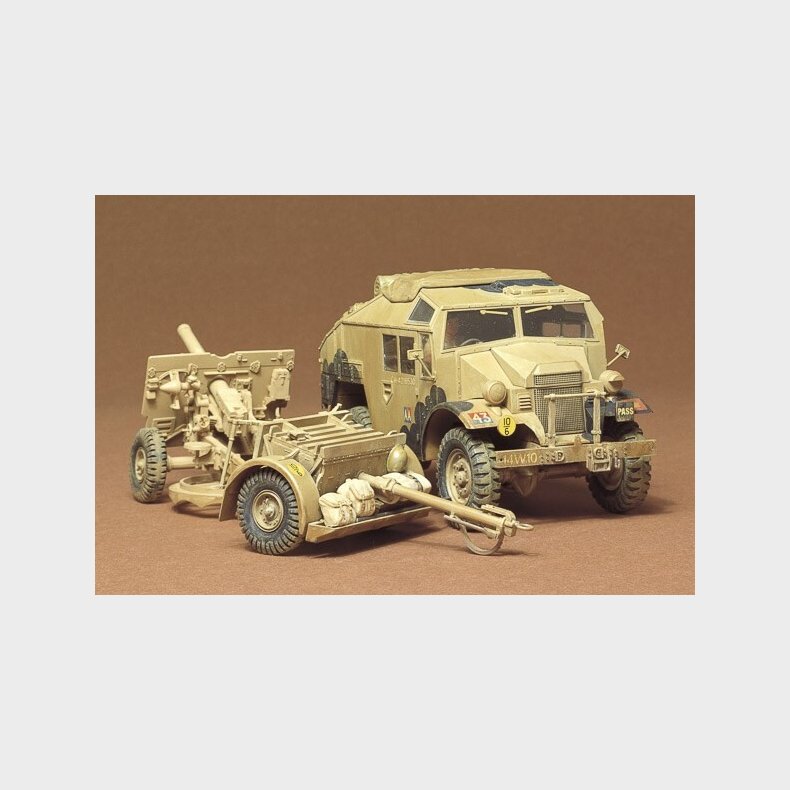 Tamiya - Quad Med 25 Pdr Kanon Bygges�t - 1:35 - 35044