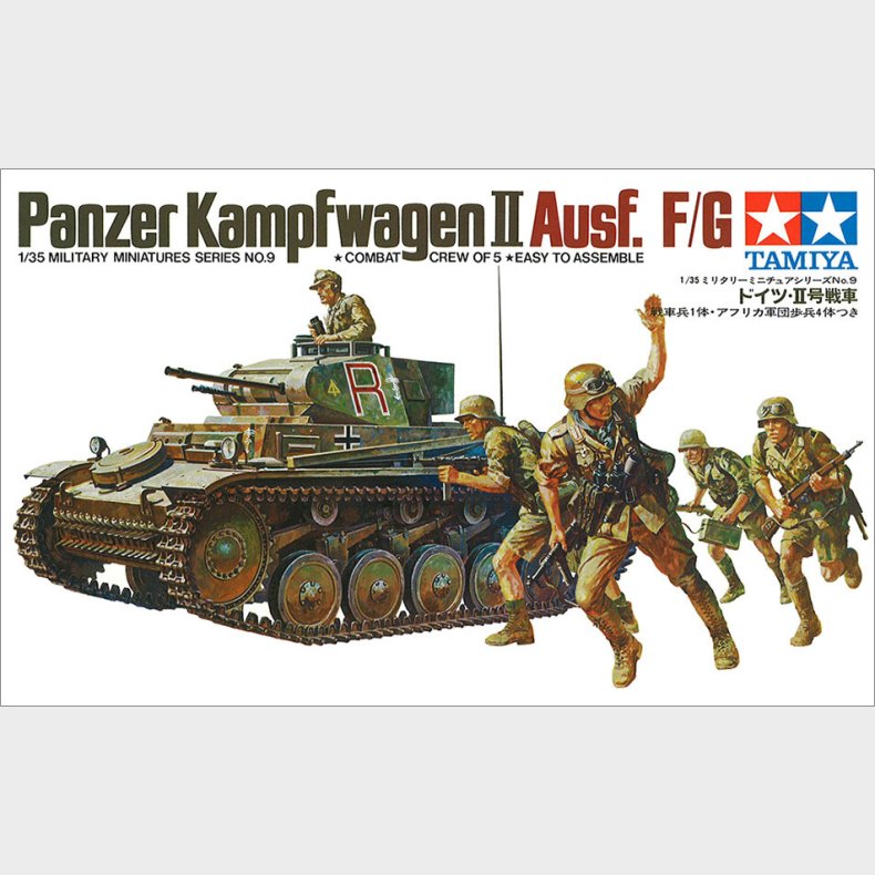 Tamiya - Panzer Ii Tysk Modelkampvogn Bygges�t - 1:35 - 35009