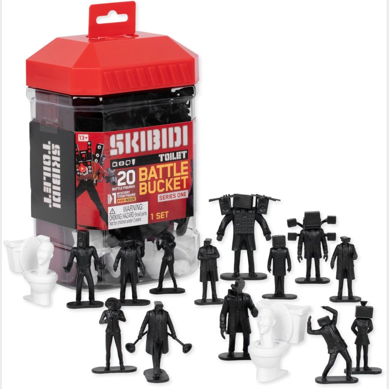 Skibidi Toilet Battle Bucket Figurst Series 1 20 Stk.