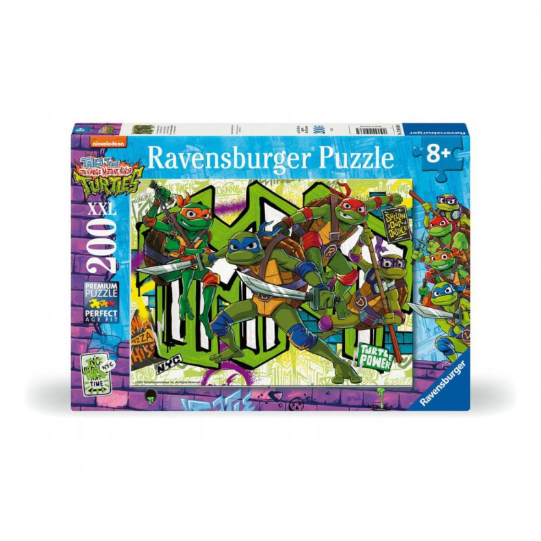 Ninja Turtles Puslespil XXL 200 Brikker