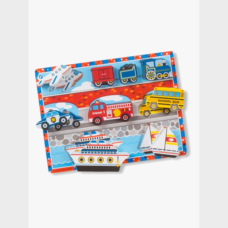 Melissa &  Doug Puslespil Biler 9 Brikker