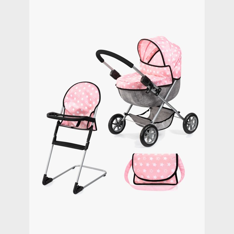 Bayer Design Dukkevogn Cosy S�t, Soft Pink