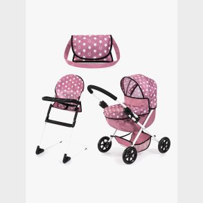 Bayer Design Cosy S�t Dukkevogn, Pink