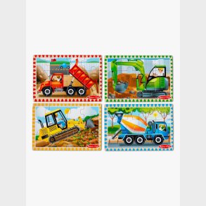 Melissa &  Doug Puslespil Bygge- og Anl�gsk�ret�jer 4-i-1 12 Dele