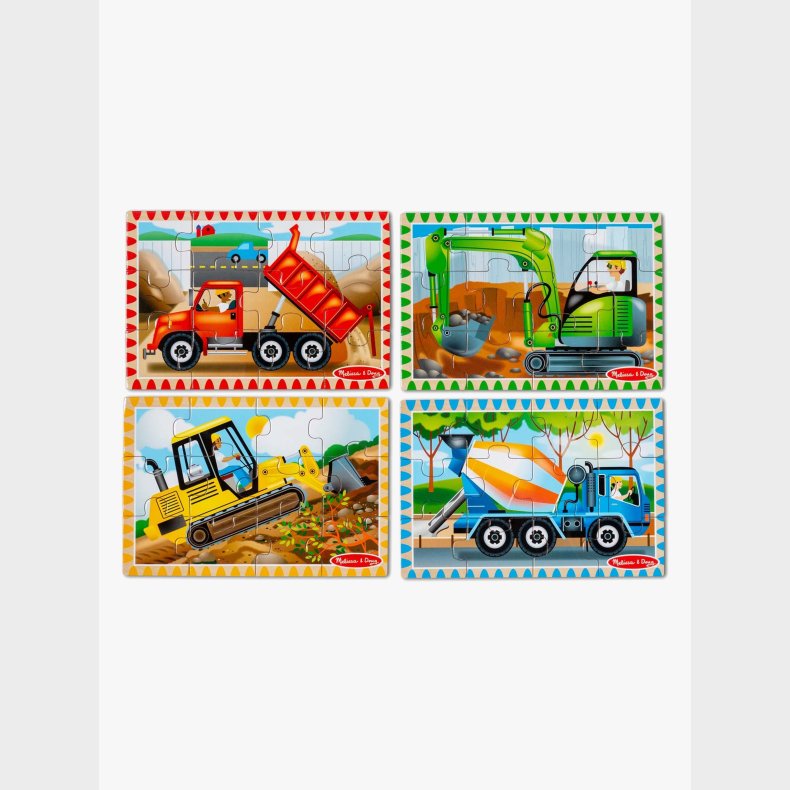 Melissa &  Doug Puslespil Bygge- og Anl�gsk�ret�jer 4-i-1 12 Dele