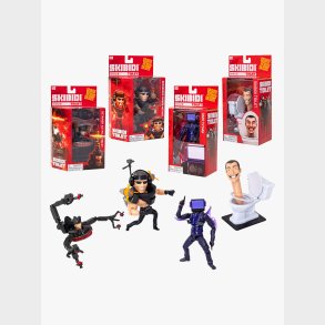 SKIBIDI TOILET Figurer Deluxe 15 cm, Blandet