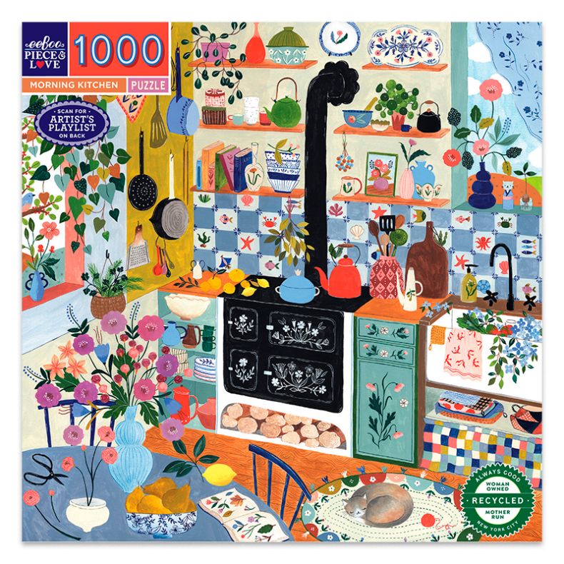 eeBoo | Puslespil med 1.000 brikker - Morning kitchen