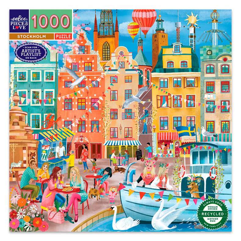 eeBoo | Puslespil med 1.000 brikker - Stockholm