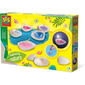 SES Creative | Lav stearinlys i muslingeskaller