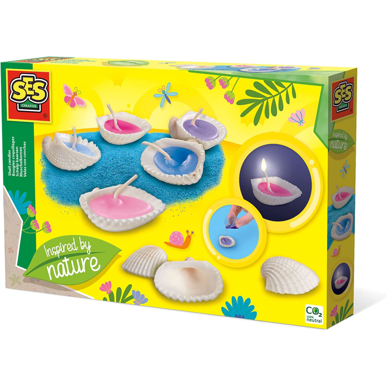 SES Creative | Lav stearinlys i muslingeskaller