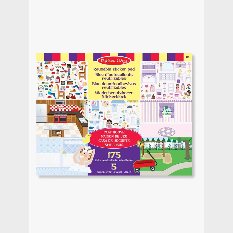 Melissa &  Doug Klisterm�rkebog Legehus 175 Stk.