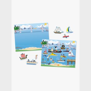 Melissa &  Doug Genanvendelig Klisterm�rkebog K�ret�j