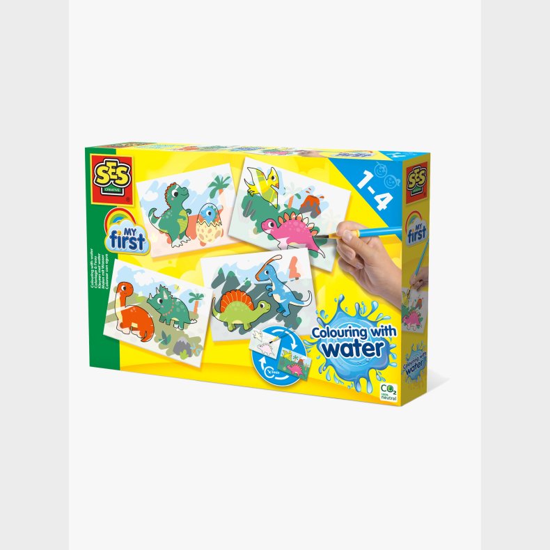 SES Creative Males�t F�rste Mal med Vand, Dinosaur