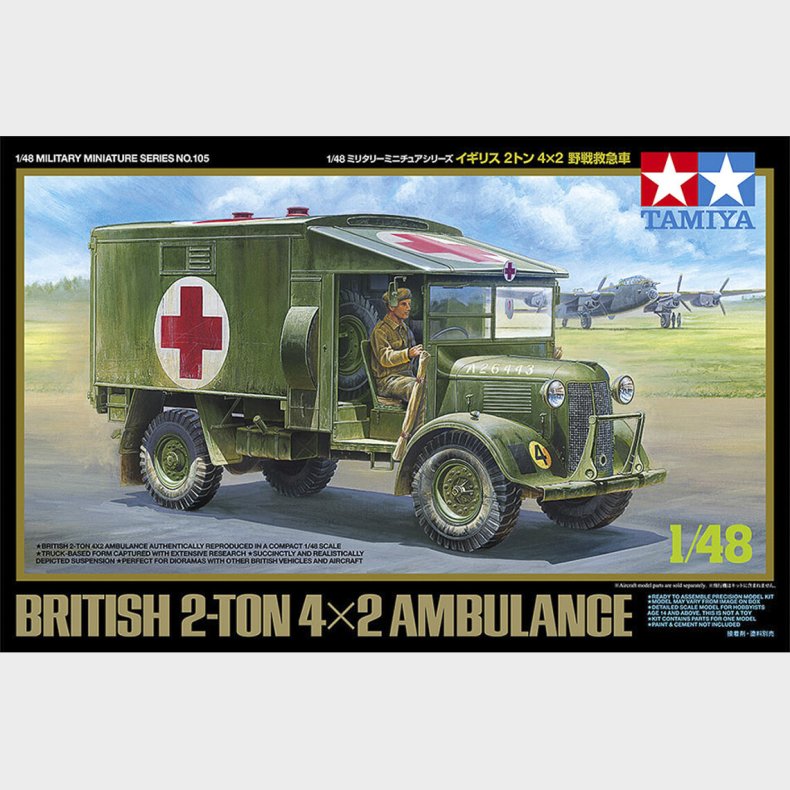 Tamiya - Ambulance British 2-ton 4x2 Byggest - 1:48 - 32605