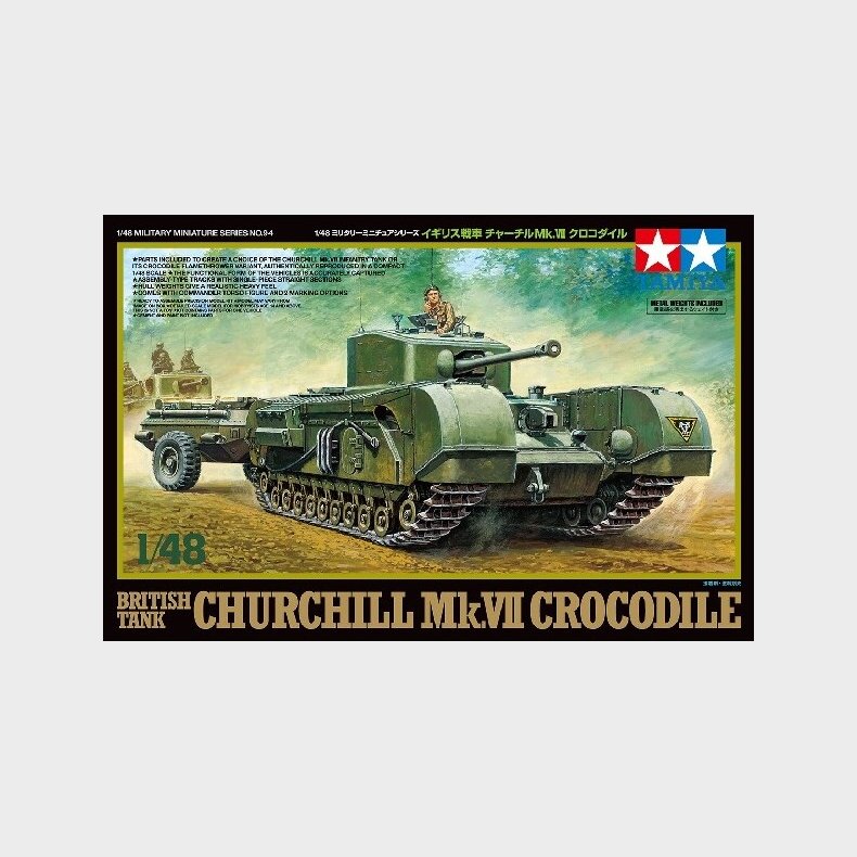 Tamiya - Churchill Mk.vii Crocodile British Tank Byggest - 1:48 - 32594