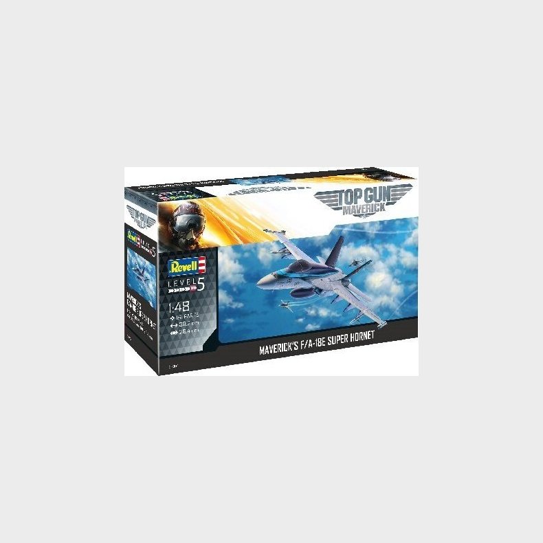 Revell Top Gun Maverick - F/a-18e Super Hornet Modelfly Byggest - 1:48 - 03864