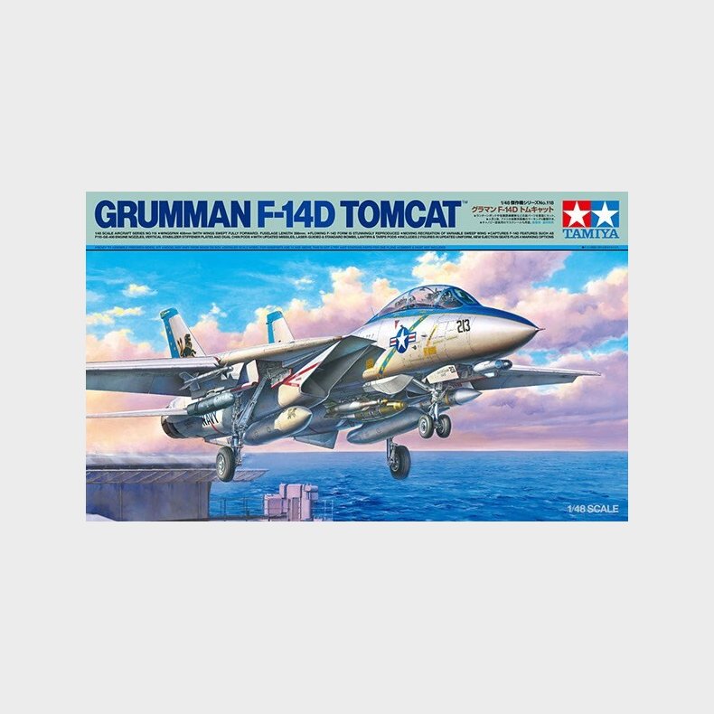 Tamiya -  F-14d Tomcat Grumman Fly Byggest - 1:48 - 61118