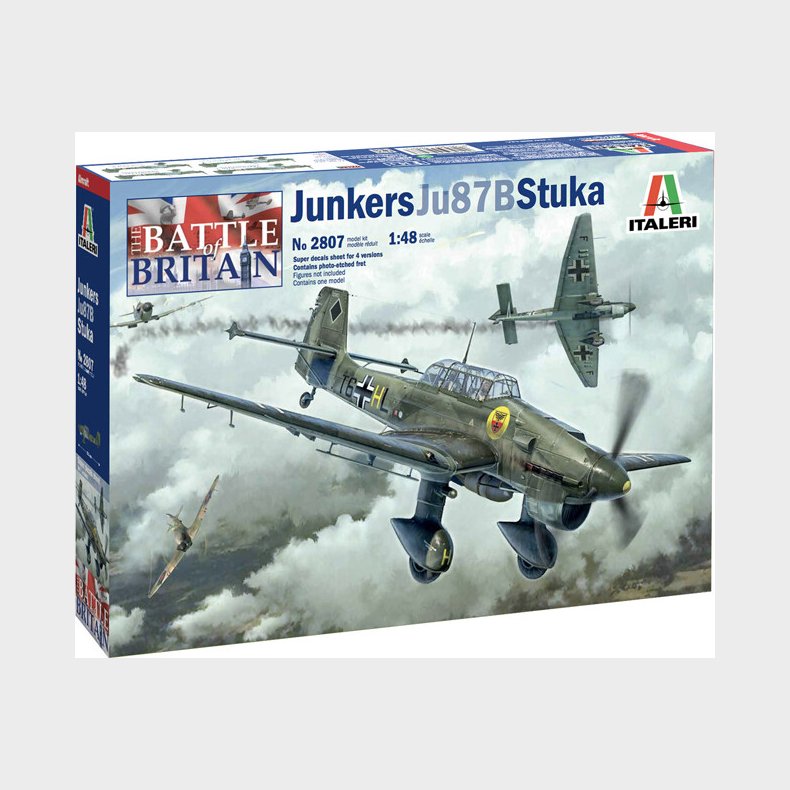 Italeri - Junkers Ju87b Fly Bygges�t - Battle Of Britain - 1:48 - 2807