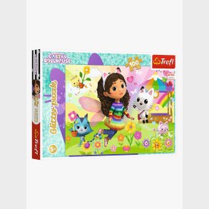 Trefl Gabbys Dollhouse Glitter Puslespil 100 Brikker