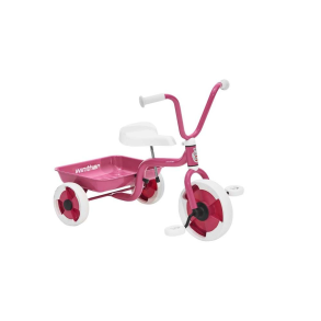 Trehjulet cykel m. vippelad lyser�d/hvid