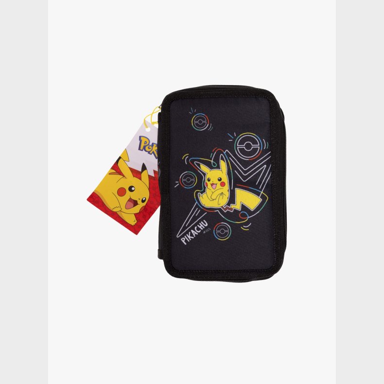 Pok�mon  Neon Dobbelt Penalhus, Sort