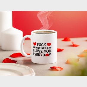Krus med Tryk - F*ck Valentines Day
