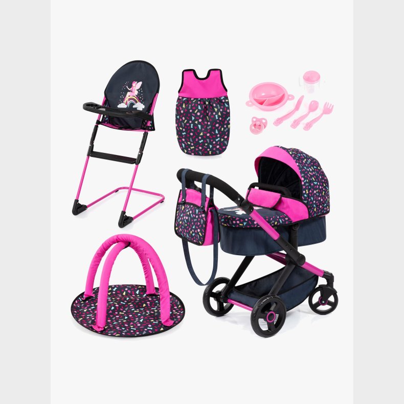 Bayer Design Combi Dukkevogn Xeo Delux S�t, Dark Blue