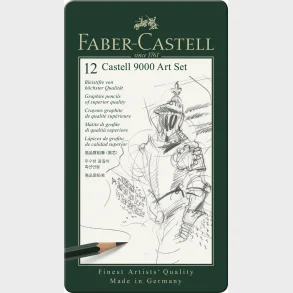 Blyant st Faber-Castell 9000 blyant 8b-2h 12 stk