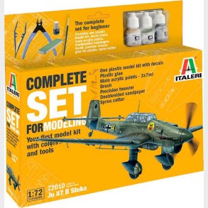 Italeri - Complete Set For Modeling - Junker Ju-87b Stuka - 1:72 - 72010