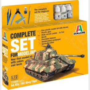 Italeri - Complete Set For Modeling - King Tiger - 1:72 - 72005
