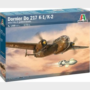 Italeri - Dornier Do 217 K-1/k-2 Med Fritz X Bygges�t - 1:72 - 1488