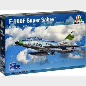 Italeri - F-100f Super Sabre Model Fly Bygges�t - 1:72 - 1398