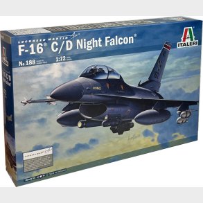 Italeri - F-16 Night Falcon Fly Bygges�t - 1:72 - 0188