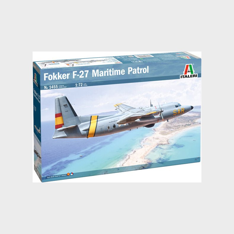 Italeri - Fokker F27 Model Fly Byggest - 1:72 - 1455