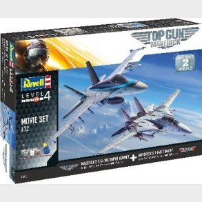 Revell - F/a-18e Super Hornet + F-14d Tomcat - 1:72 - Level 4 - 05677