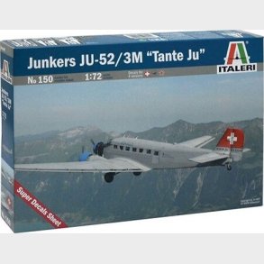 Italeri - Junkers Ju-52 Tante Ju Fly Bygges�t - 1:72 - 150
