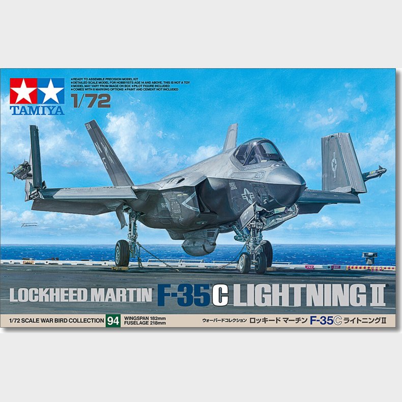 Tamiya - Lockheed Martin - F-35c Lightning Ii - 1/72 - 60794