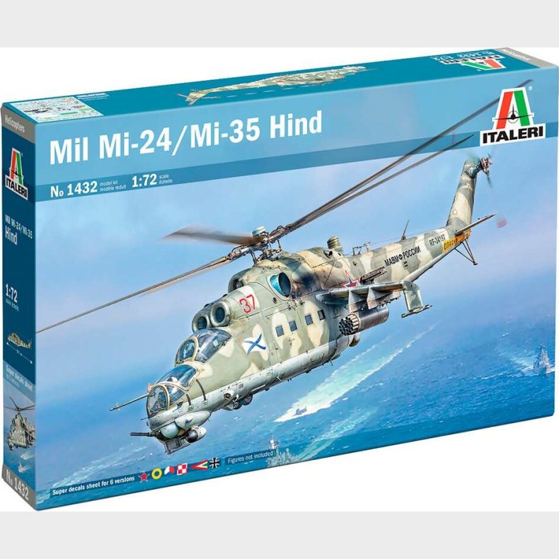 Italeri - Mil Mi-24 / Mil Mi-35 Hind Model Bygges�t - 1:72 - 1432