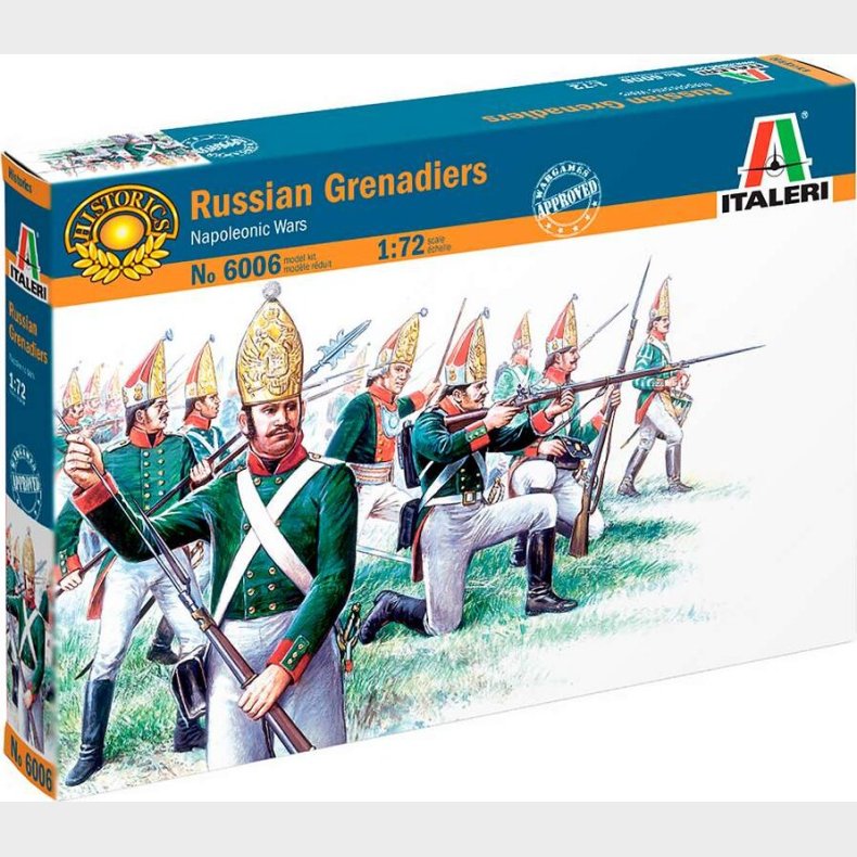 Italeri 6006 - Russian Grenadiers Napoleonic Wars Soldater - 1:72