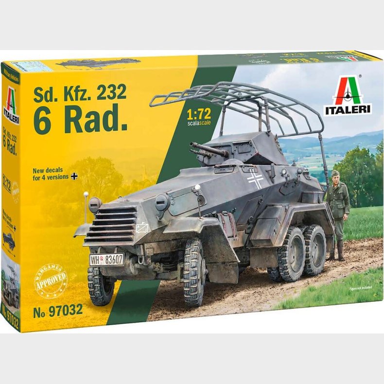 Italeri 97032 - Sd. Kfz. 232. 6 Rad. Model Bil Bygges�t - 1:72