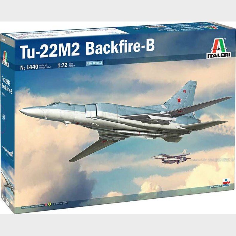 Italeri - Tu-22m2 Backfire B Modelfly Bygges�t - 1440s