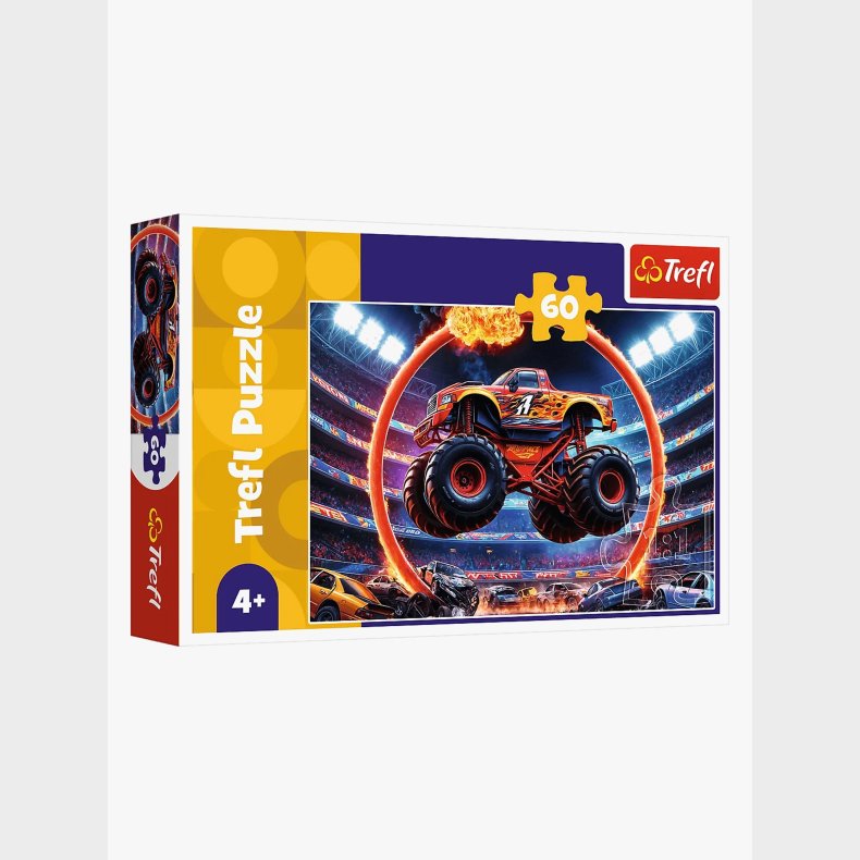 Trefl Monster Truck Puslespil 60 Brikker