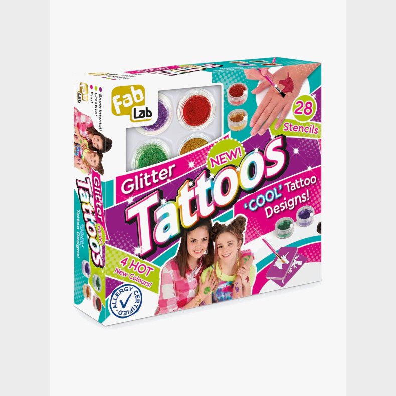 FAB LAB Glittertatoveringer