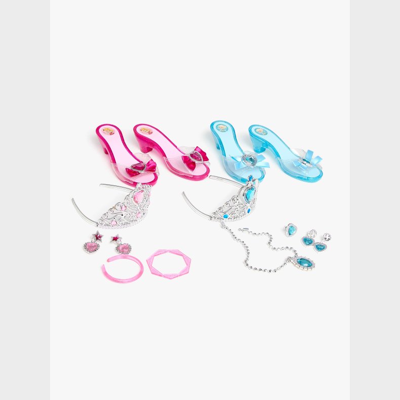 Cloudberry Castle Kostume Prinsesse, Lyserd/bl