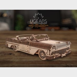 Ugears 3D-puslespil i Tr� - Cabriolet